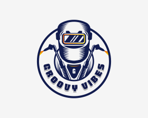 Welding Welder Metalworks logo design