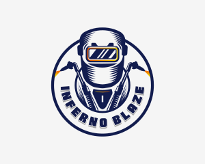 Welding Welder Metalworks logo design