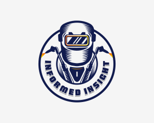 Welding Welder Metalworks logo design