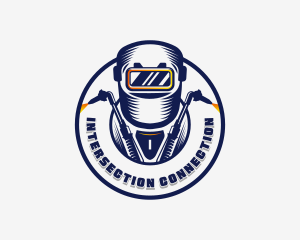 Welding Welder Metalworks logo design