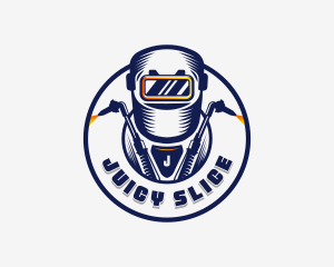 Welding Welder Metalworks logo design