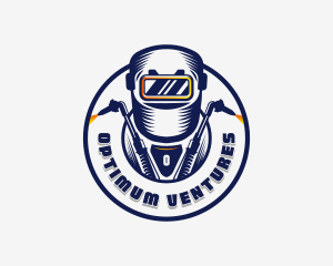 Welding Welder Metalworks logo design