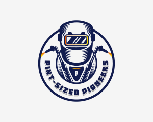 Welding Welder Metalworks logo design