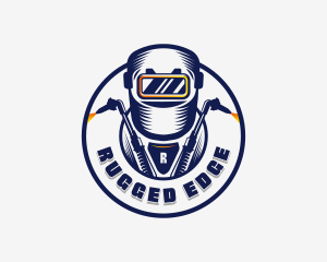 Welding Welder Metalworks logo design