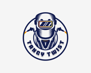 Welding Welder Metalworks logo design