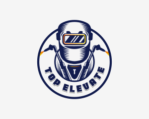 Welding Welder Metalworks logo design