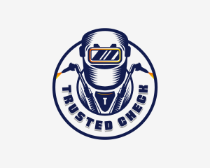 Welding Welder Metalworks logo design