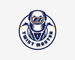 Welding Welder Metalworks logo design