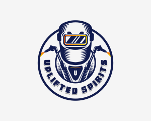 Welding Welder Metalworks logo design