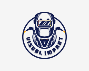 Welding Welder Metalworks logo design