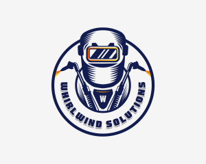 Welding Welder Metalworks logo design