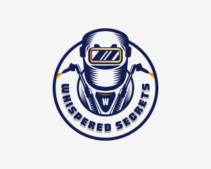 Welding Welder Metalworks logo design