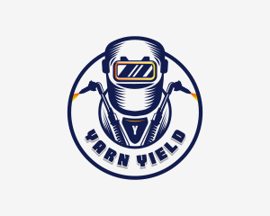 Welding Welder Metalworks logo design