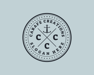 Nautical Sea Anchor logo design