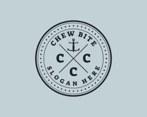 Nautical Sea Anchor logo design