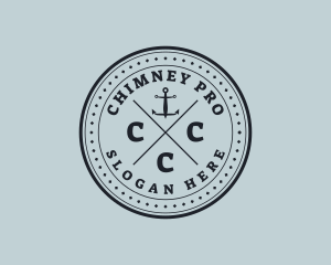 Nautical Sea Anchor logo design