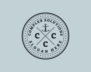 Nautical Sea Anchor logo design