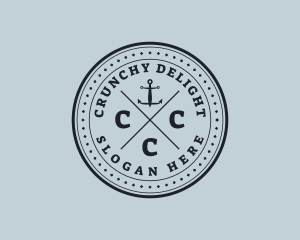 Nautical Sea Anchor logo design