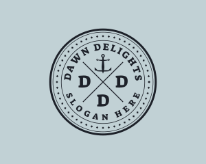 Nautical Sea Anchor logo design