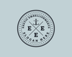 Nautical Sea Anchor logo design