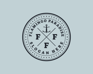 Nautical Sea Anchor logo design