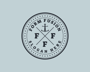 Nautical Sea Anchor logo design