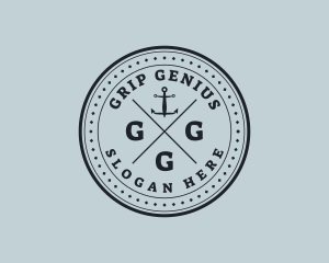 Nautical Sea Anchor logo design