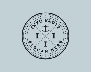 Nautical Sea Anchor logo design