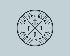 Nautical Sea Anchor logo design