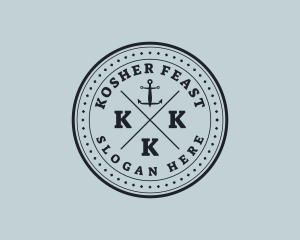 Nautical Sea Anchor logo design