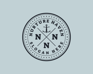 Nautical Sea Anchor logo design