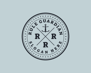 Nautical Sea Anchor logo design