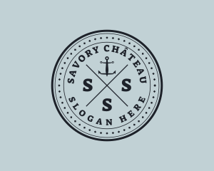 Nautical Sea Anchor logo design