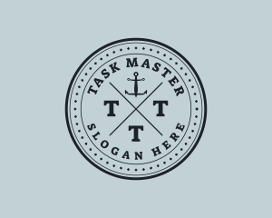 Nautical Sea Anchor logo design