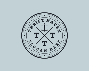 Nautical Sea Anchor logo design