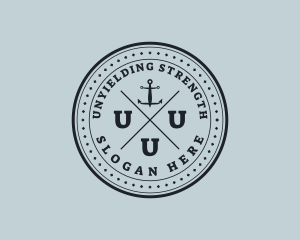 Nautical Sea Anchor logo design