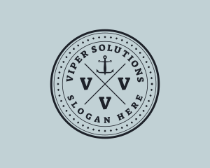 Nautical Sea Anchor logo design