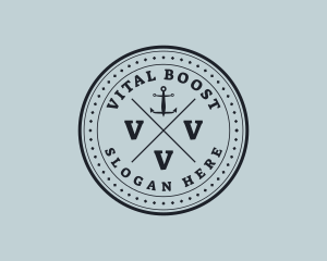 Nautical Sea Anchor logo design