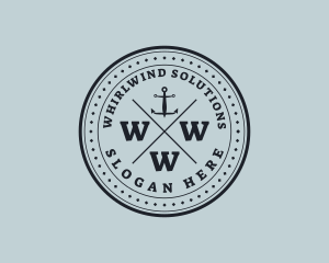 Nautical Sea Anchor logo design