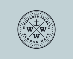 Nautical Sea Anchor logo design