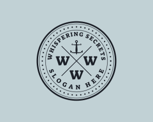 Nautical Sea Anchor logo design