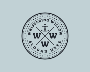 Nautical Sea Anchor logo design