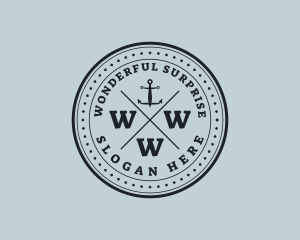 Nautical Sea Anchor logo design