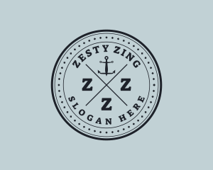 Nautical Sea Anchor logo design