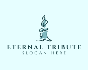 Memorial Wax Candle logo design