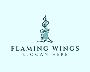 Memorial Wax Candle logo design