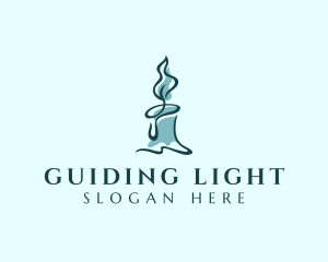 Memorial Wax Candle logo design