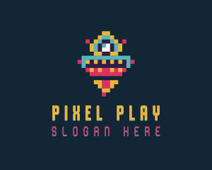 Pixel Arcade Robot logo