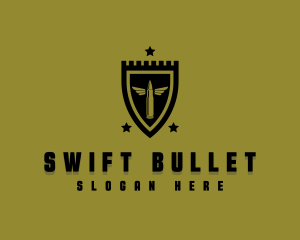 Military Shield Bullet logo