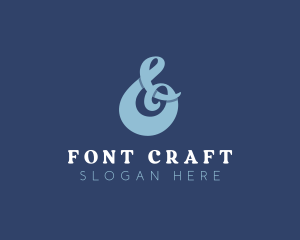 Stylish Ampersand Font logo design